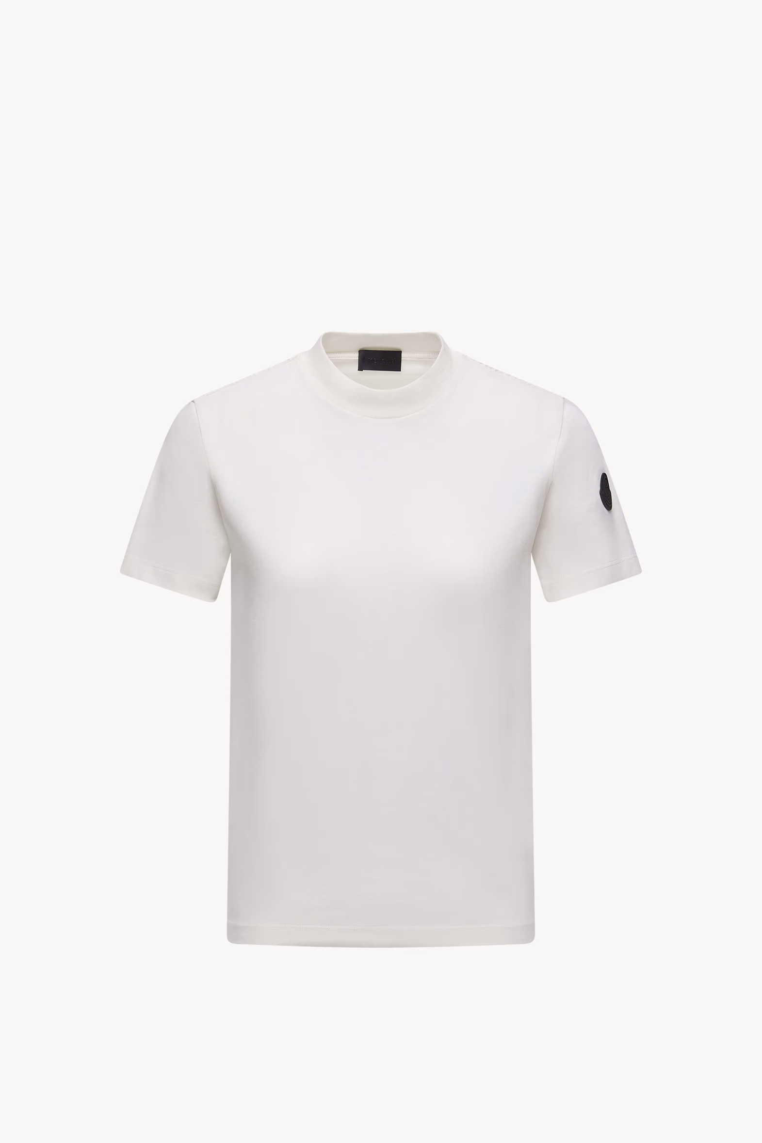 Pleated Back Cotton T-Shirt Women White Moncler 2